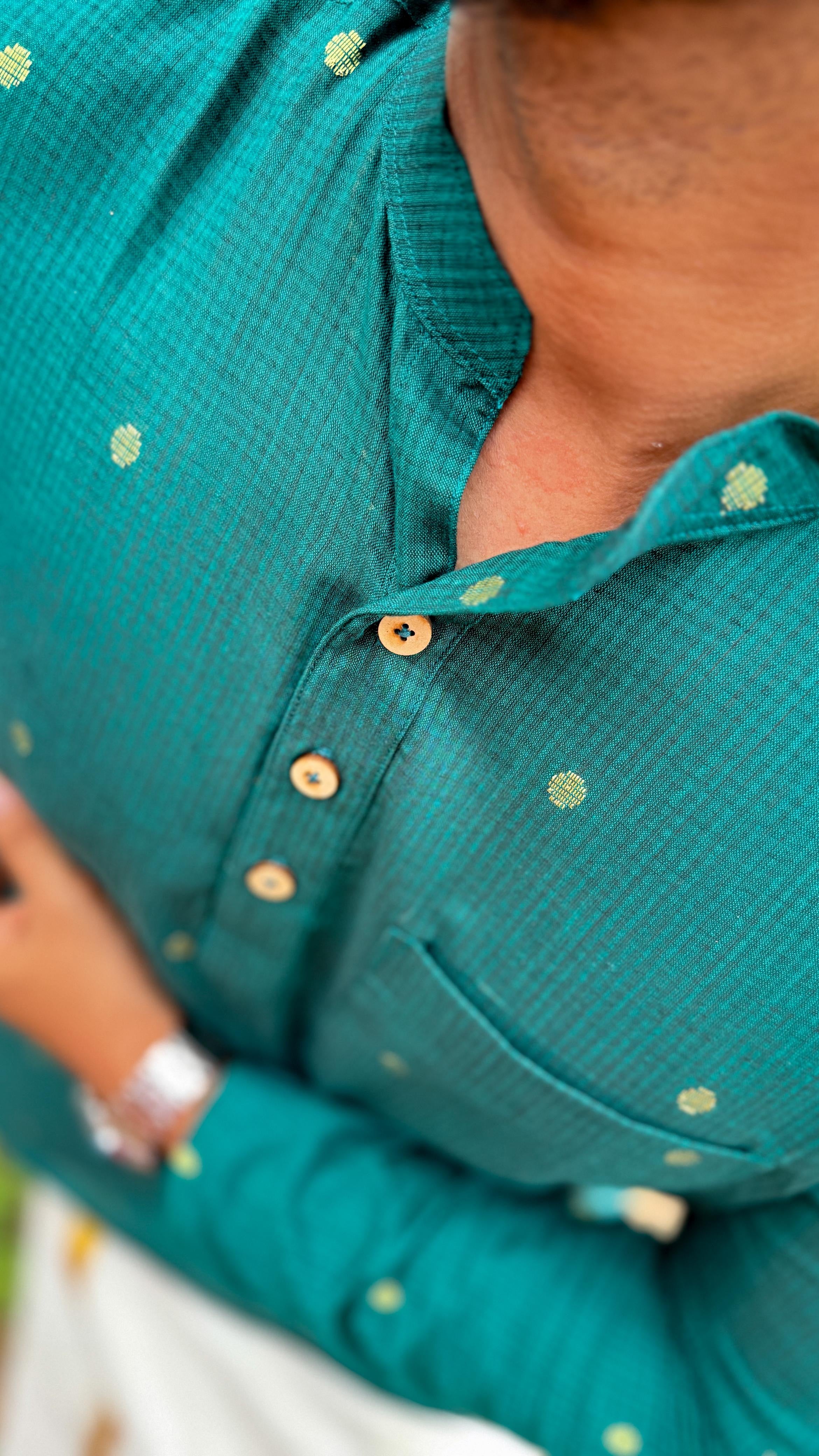 Arsh - Green Butta Kurta