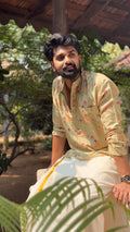 DHRUV - Pichwai Pastel Green