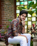 ARYA - Blue Chanderi Kurta