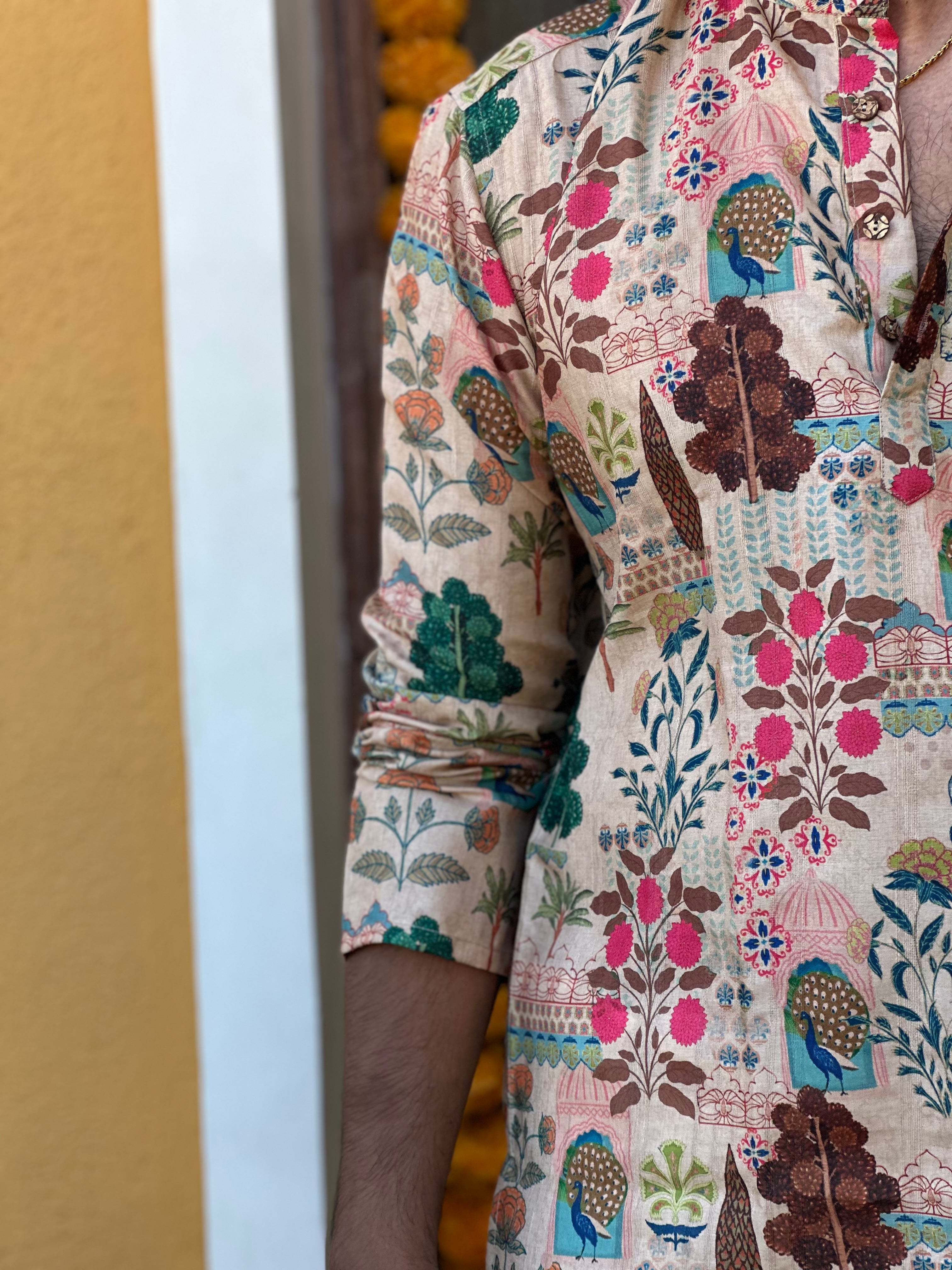 DHRUV - Pichwai Mughal Kurta