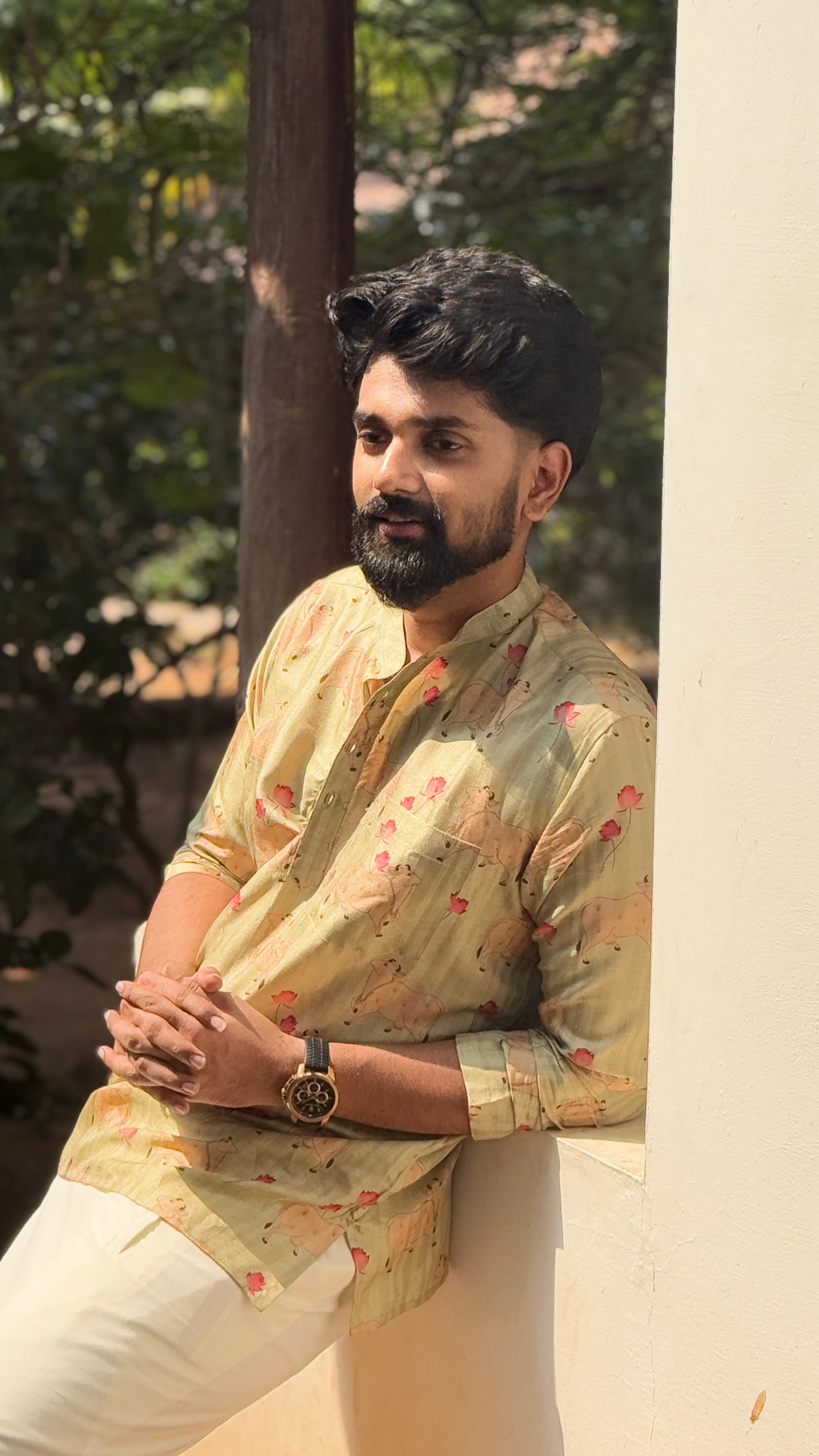 DHRUV - Pichwai Pastel Green