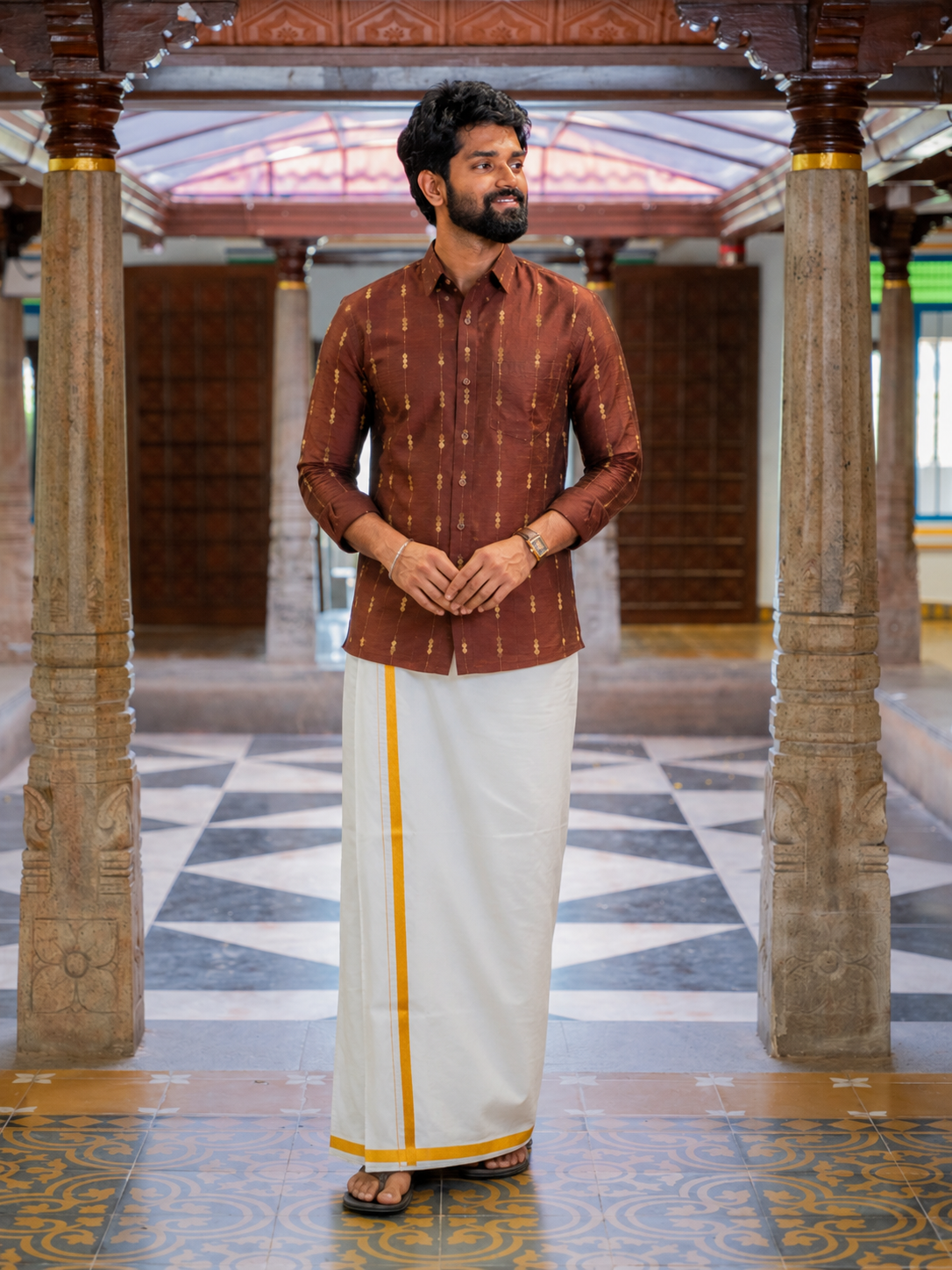 ATHARV - Kanchana Butta Shirt - Ready shipping