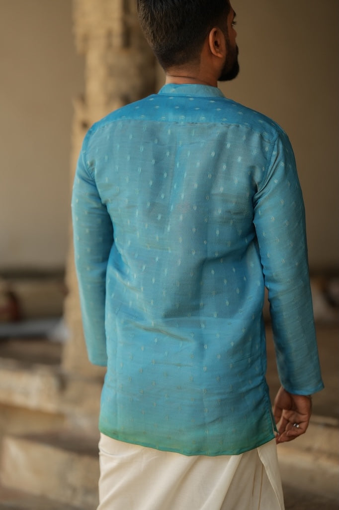 DHRUV - Blue brush Painted Print