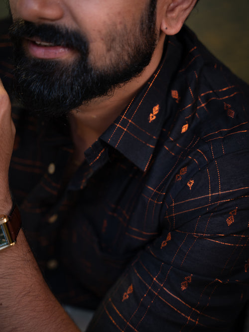 AARAV - Black Checks Shirt