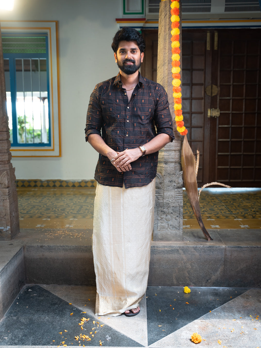 AARAV - Black Checks Shirt
