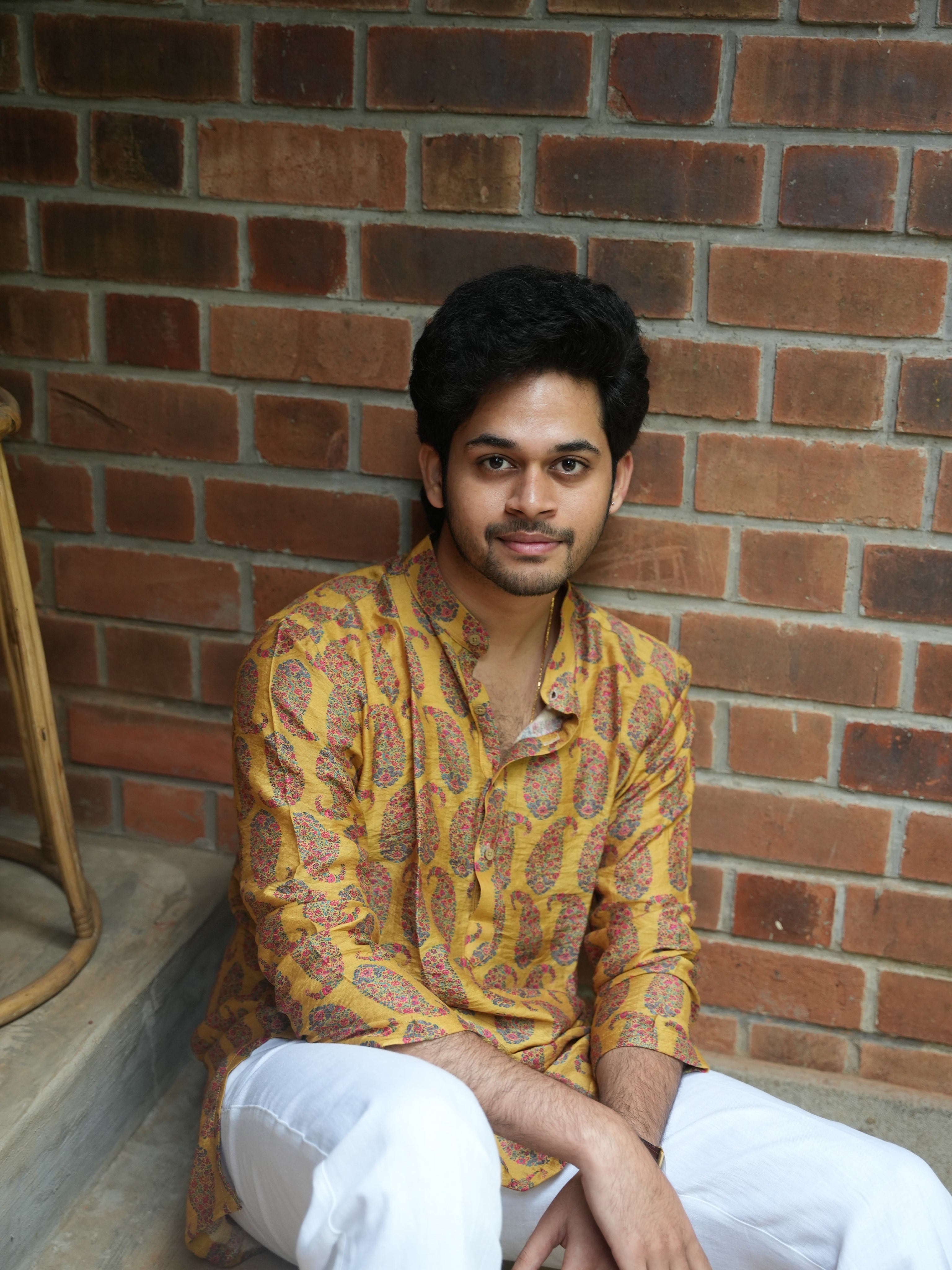 ARYA - Yellow Chanderi Kurta