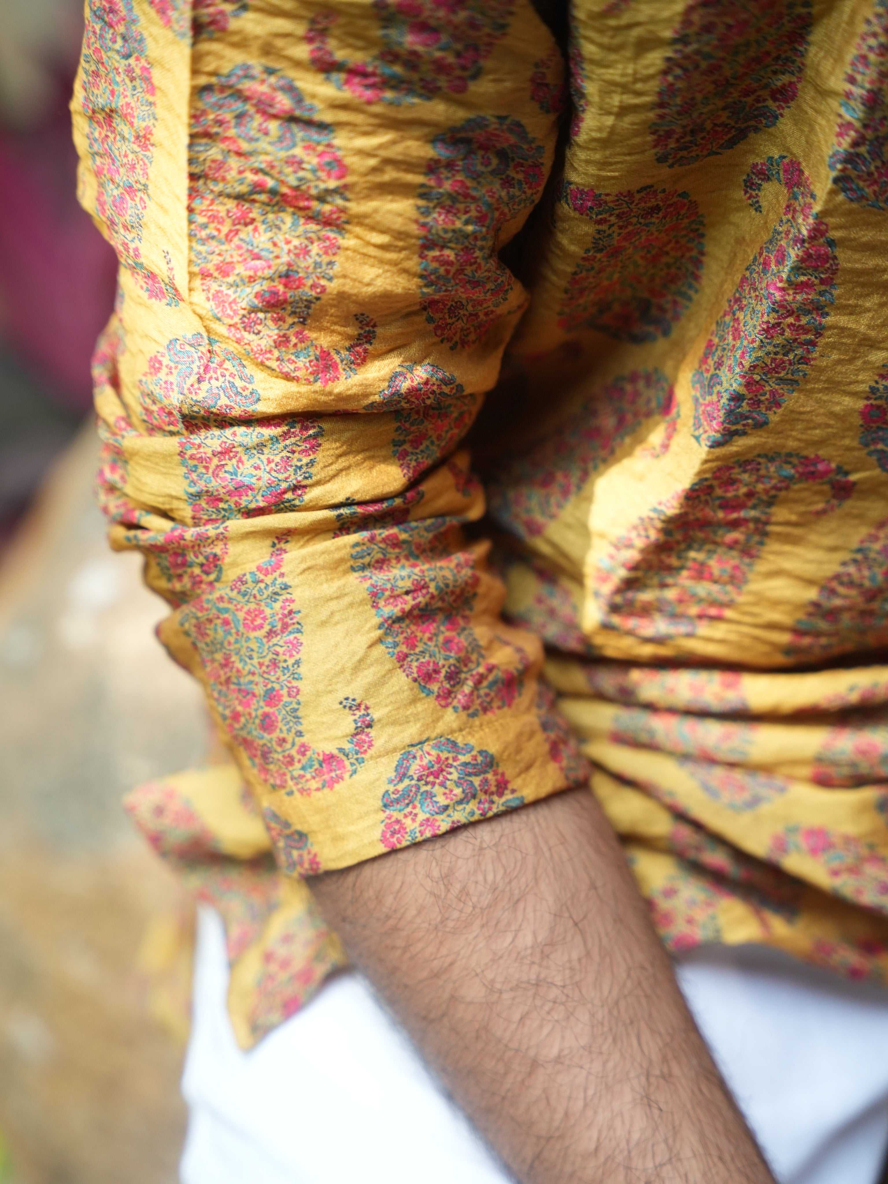 ARYA - Yellow Chanderi Kurta