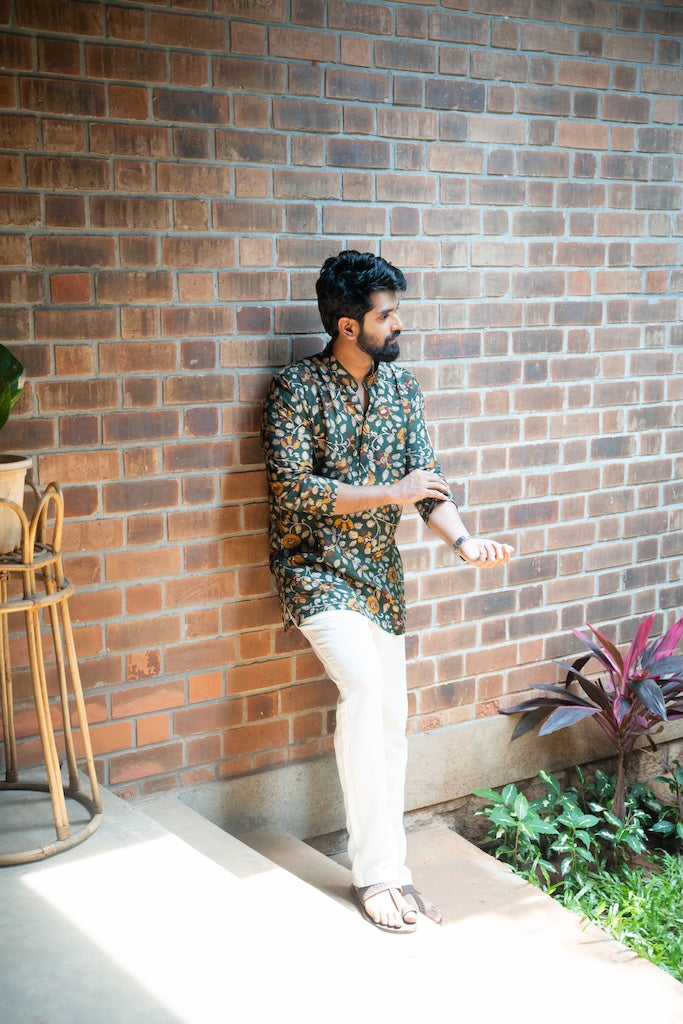 ARYA - Green Chanderi Kurta