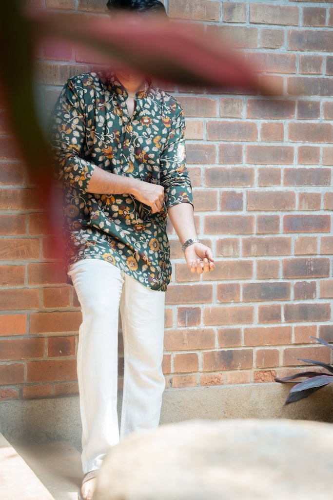 ARYA - Green Chanderi Kurta