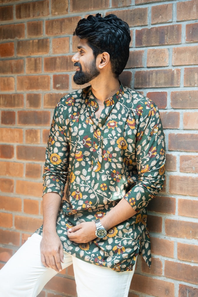 ARYA - Green Chanderi Kurta