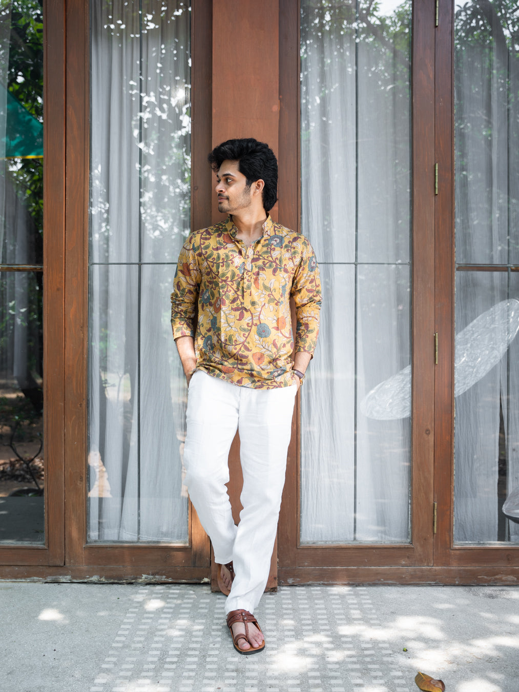 ARYA - Yellow Kantha Kurta - Ready Shipping