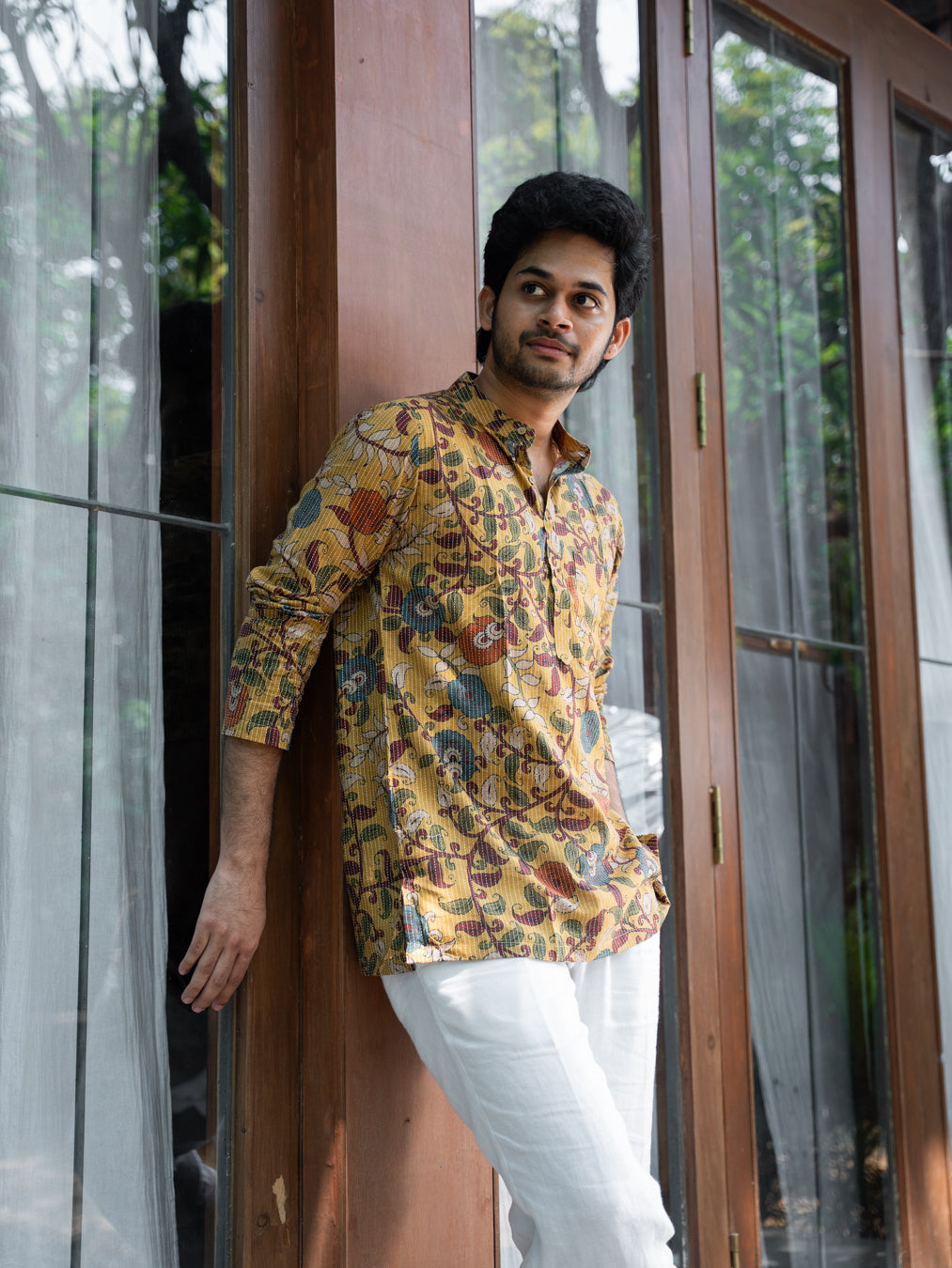 ARYA - Yellow Kantha Kurta - Ready Shipping