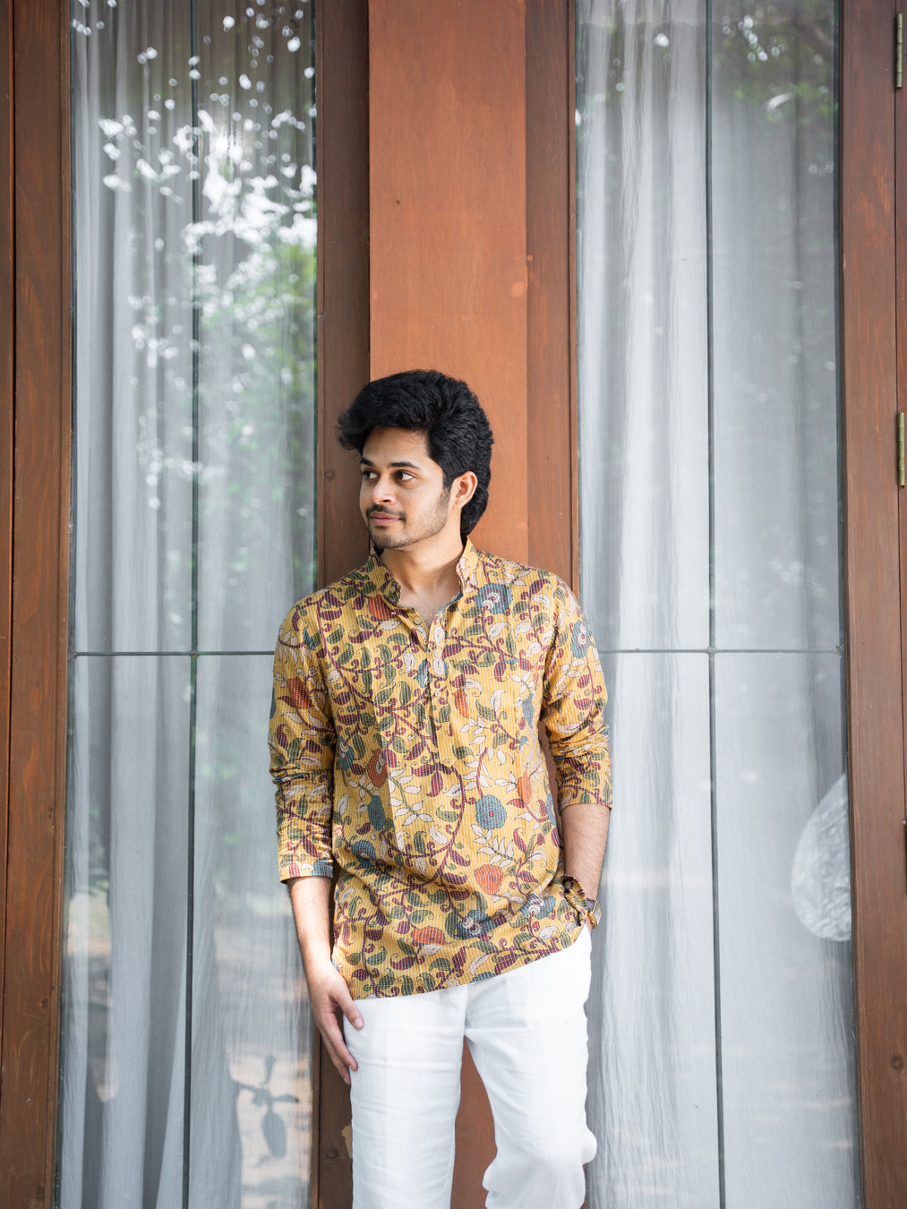 ARYA - Yellow Kantha Kurta - Ready Shipping