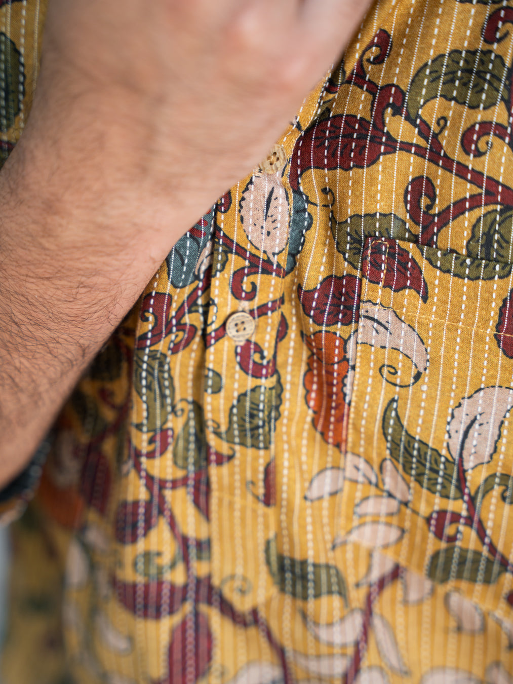 ARYA - Yellow Kantha Kurta - Ready Shipping
