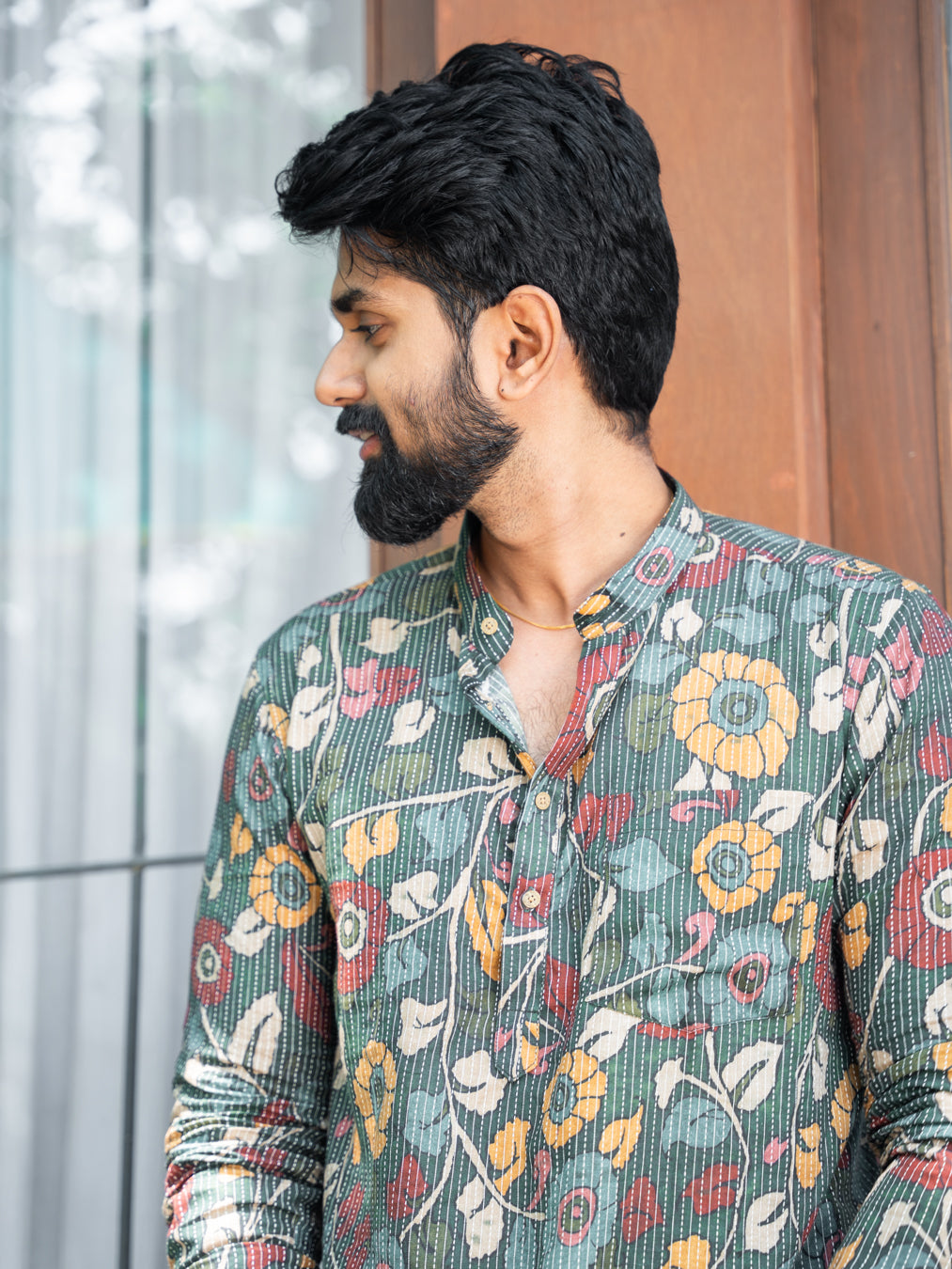 ARYA - Green Kantha Kurta