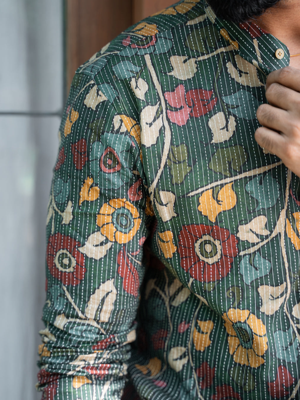 ARYA - Green Kantha Kurta