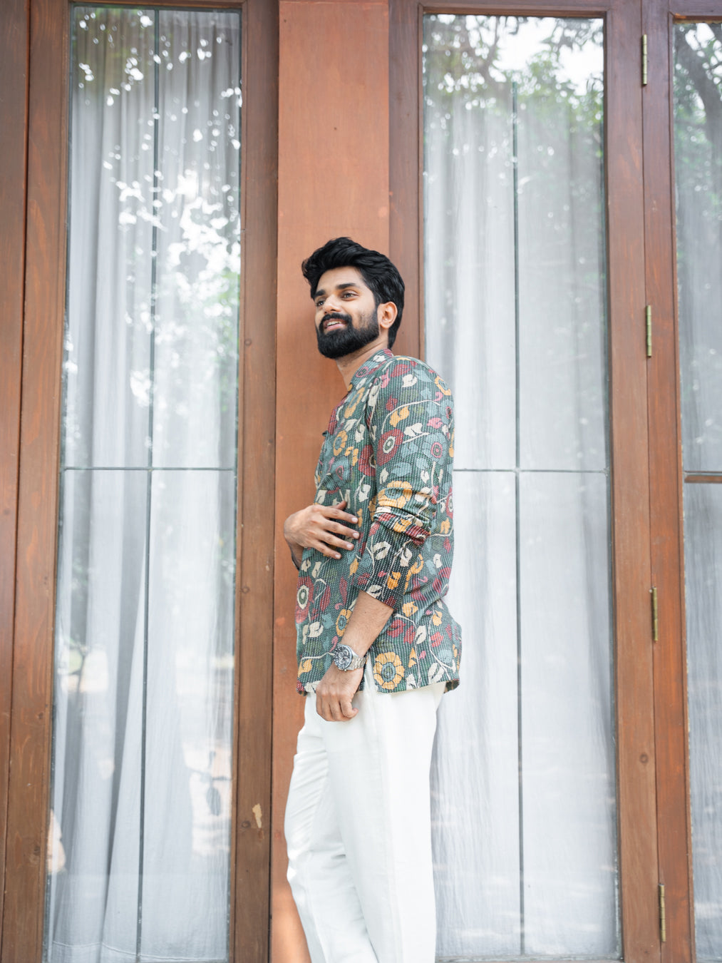 ARYA - Green Kantha Kurta