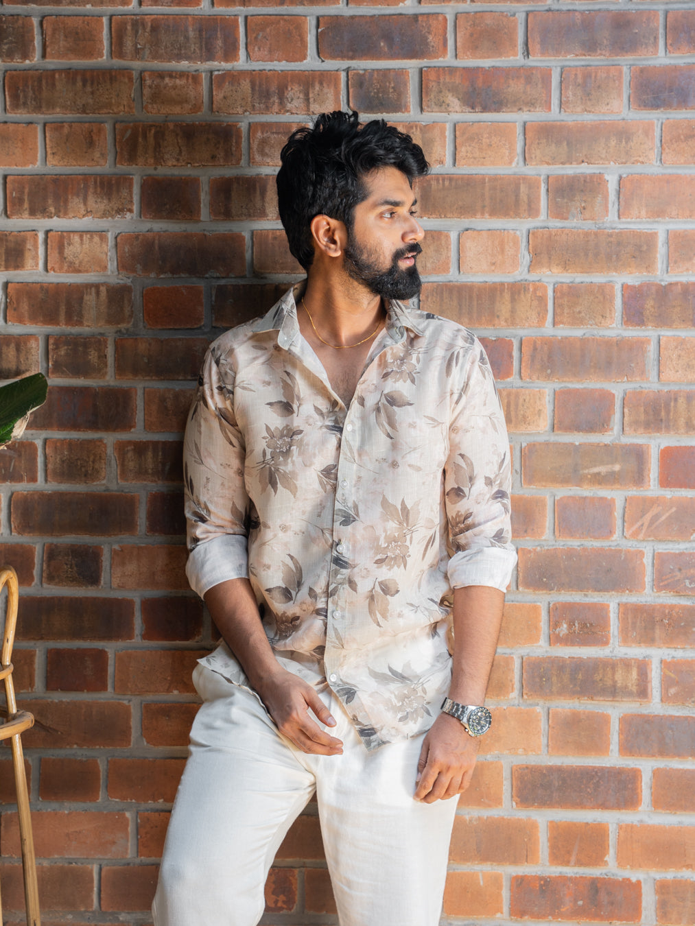 ARYA - Cream Yellow linen