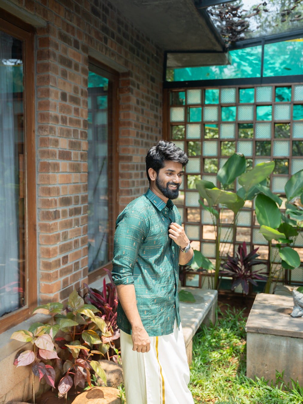 AARAV - Green Checks Shirt