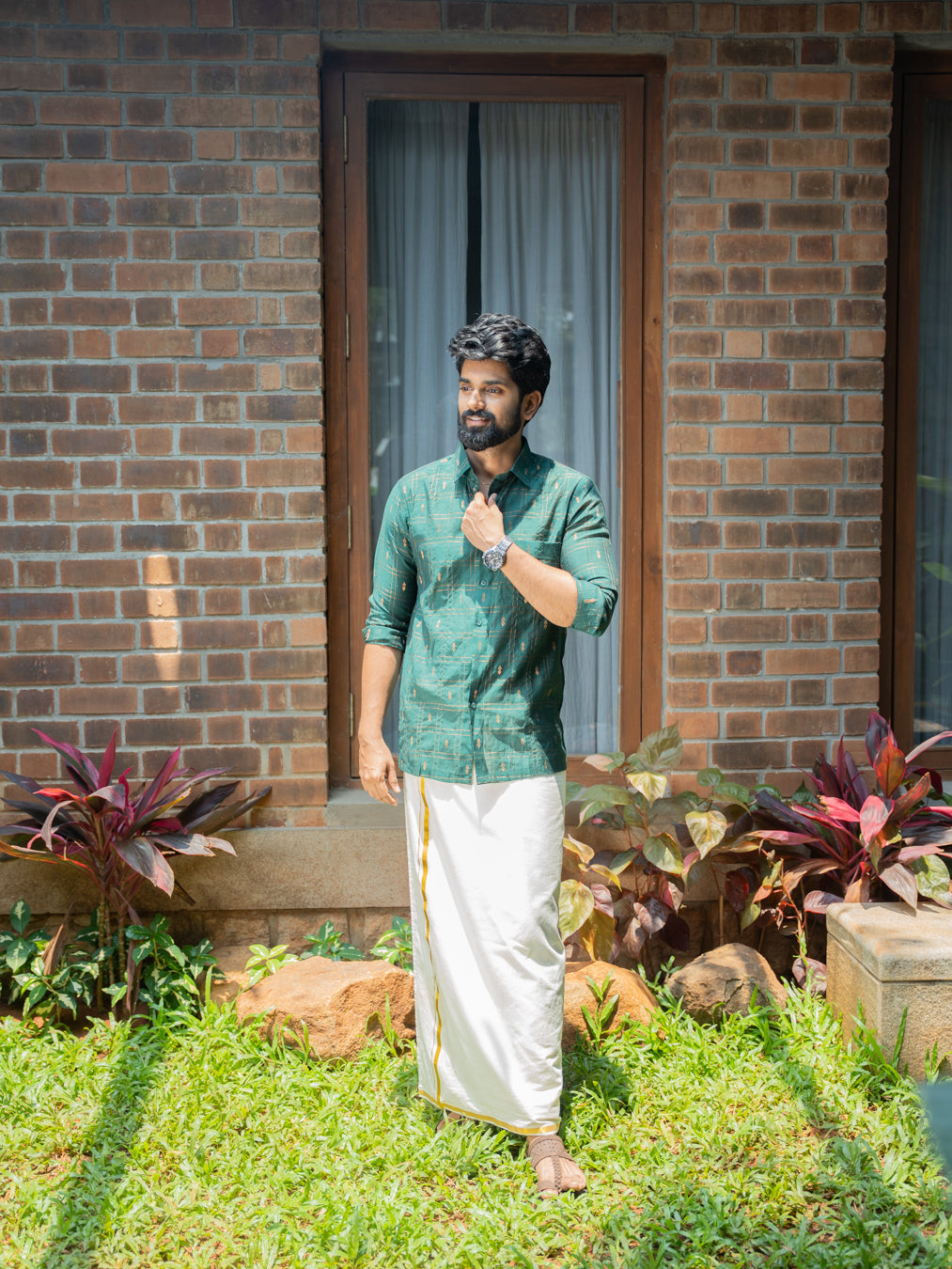 AARAV - Green Checks Shirt