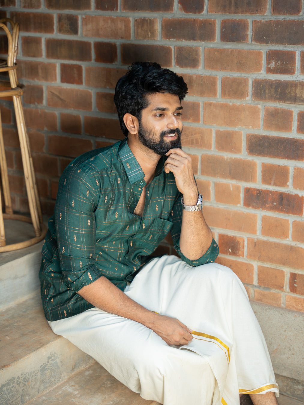 AARAV - Green Checks Shirt