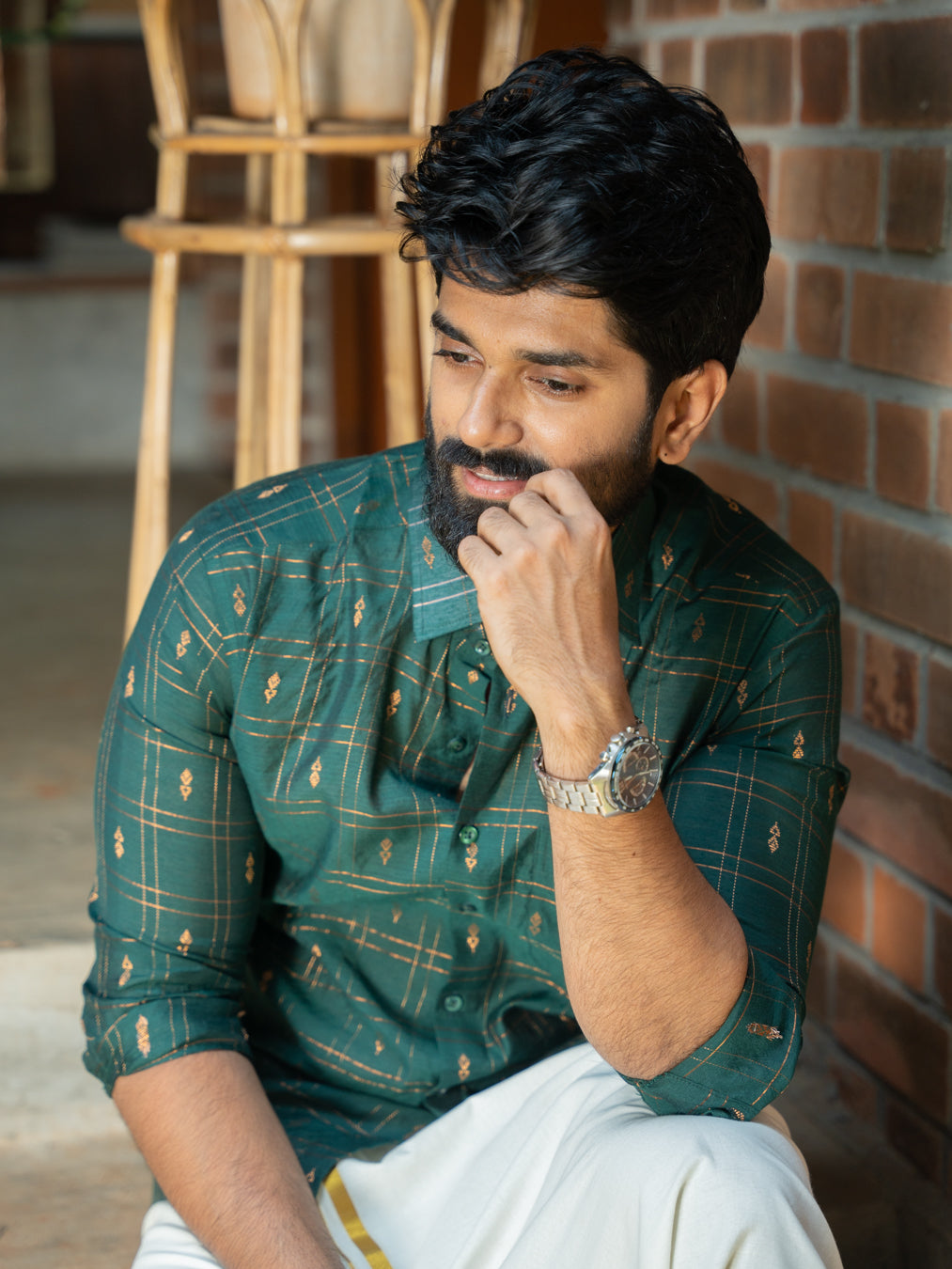 AARAV - Green Checks Shirt