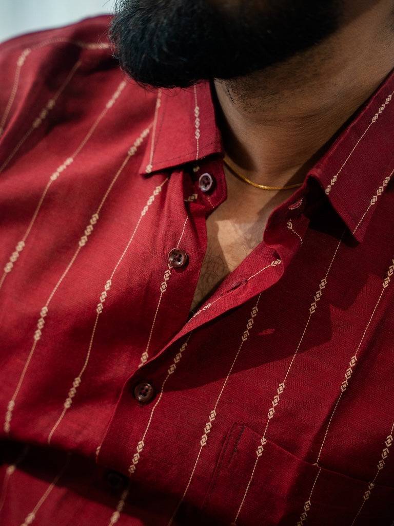 AARAV - Red Stripe Shirt