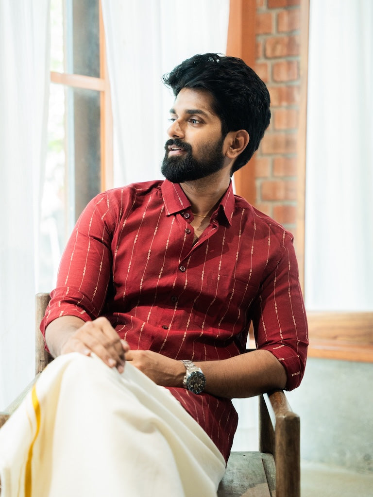 AARAV - Red Stripe Shirt