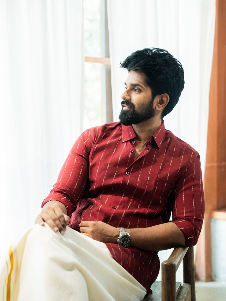 AARAV - Red Stripe Shirt