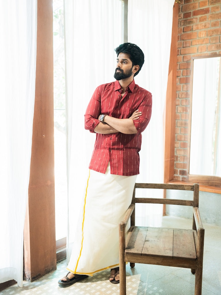 AARAV - Red Stripe Shirt