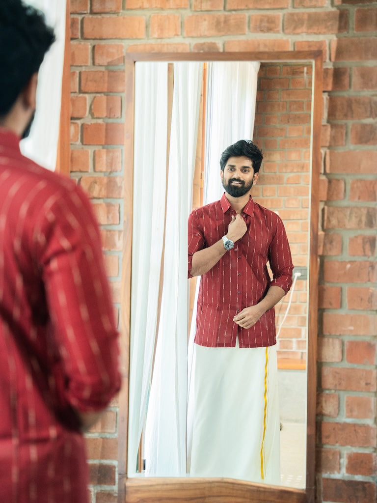 AARAV - Red Stripe Shirt
