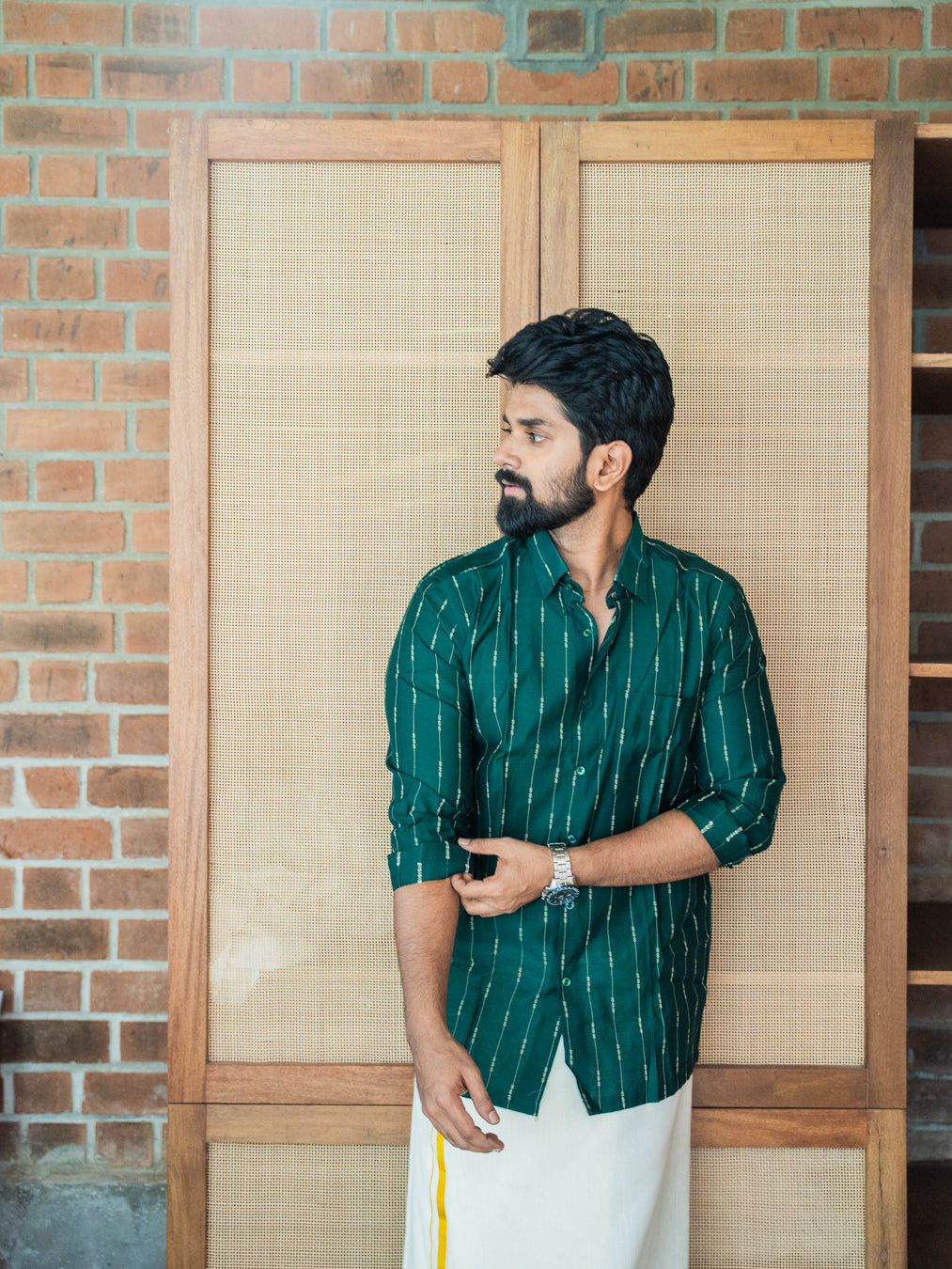 AARAV - Green Stripe Shirt