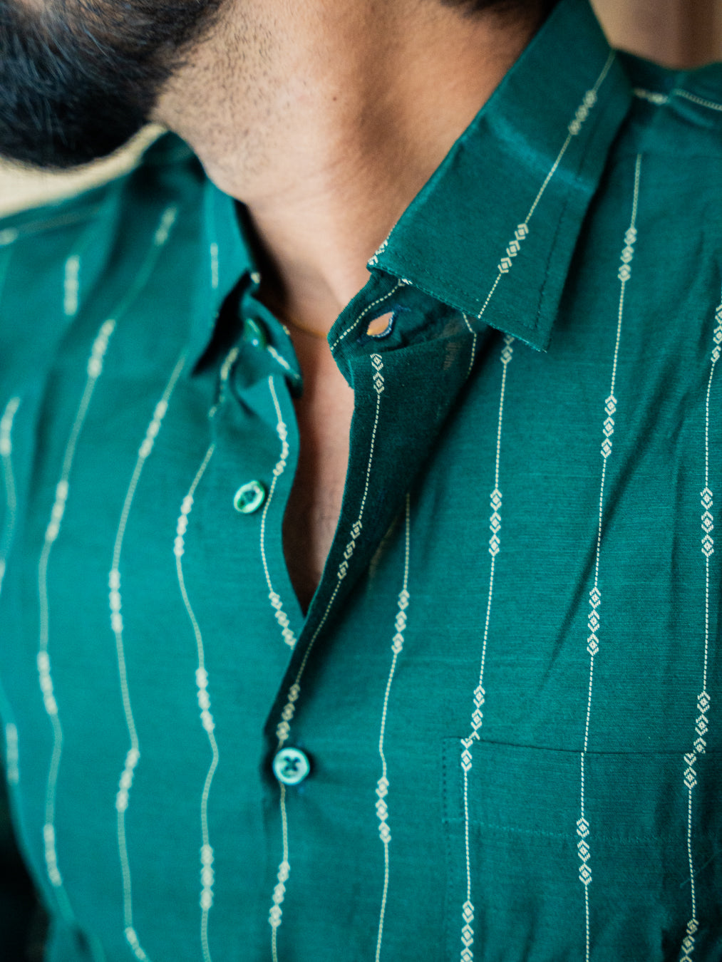 AARAV - Green Stripe Shirt
