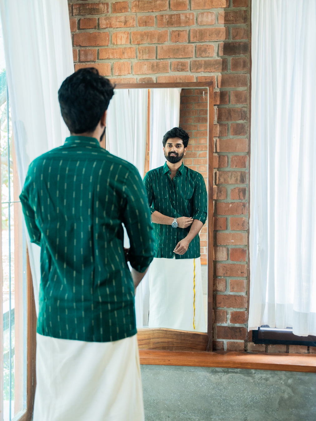 AARAV - Green Stripe Shirt