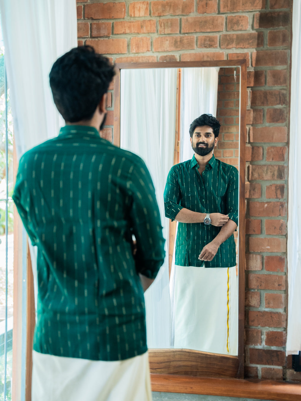 AARAV - Green Stripe Shirt
