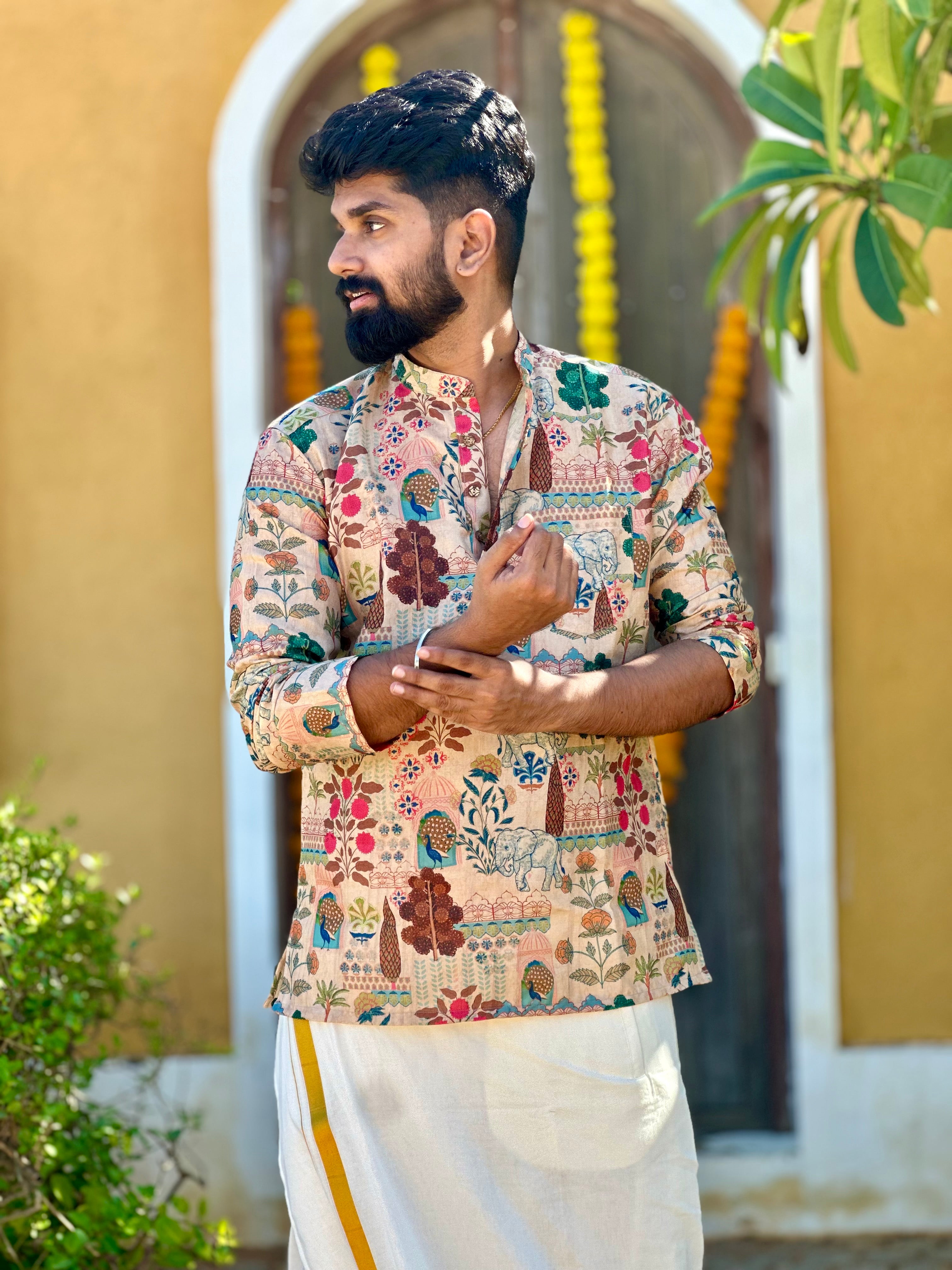 DHRUV - Pichwai Mughal Kurta