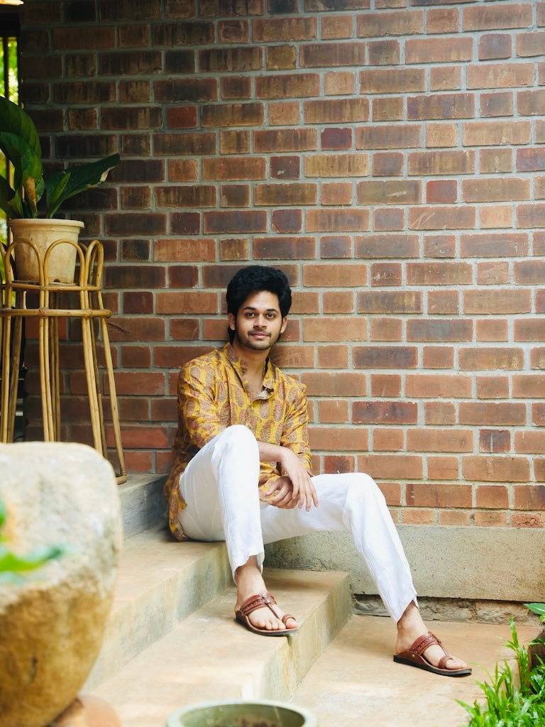 ARYA - Yellow Chanderi Kurta