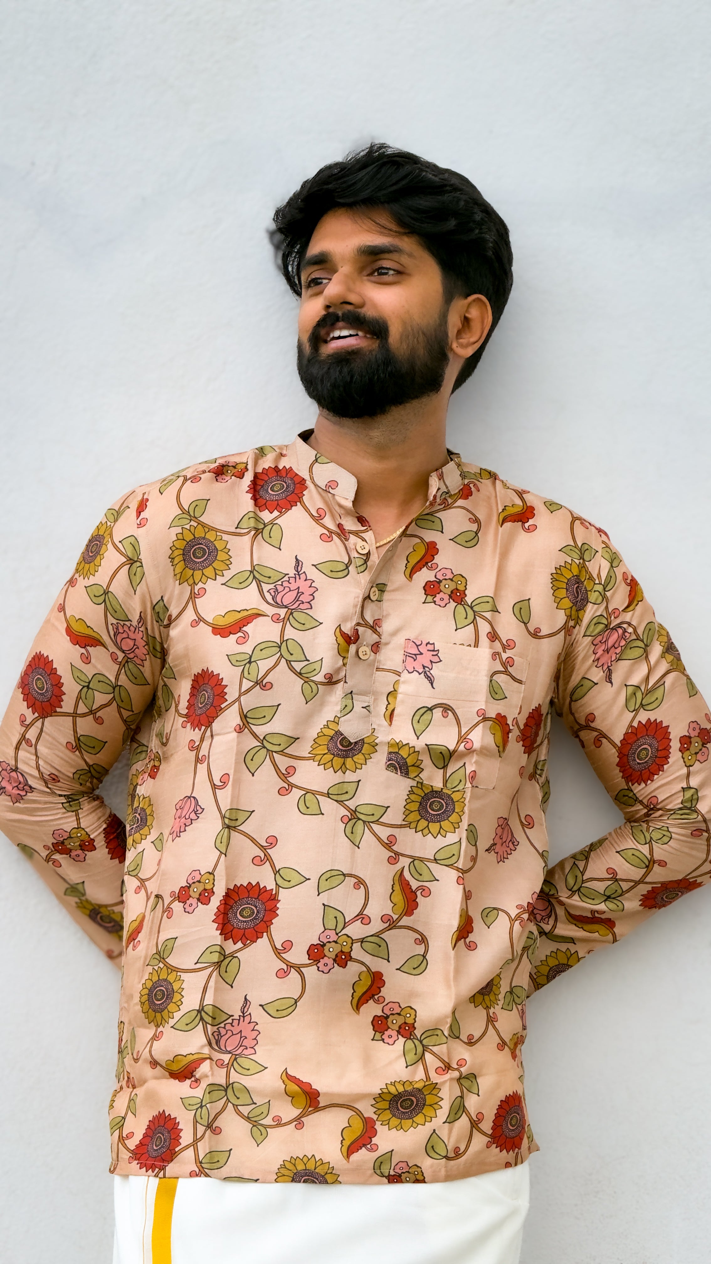 Arsh -  Beige Kalamkari