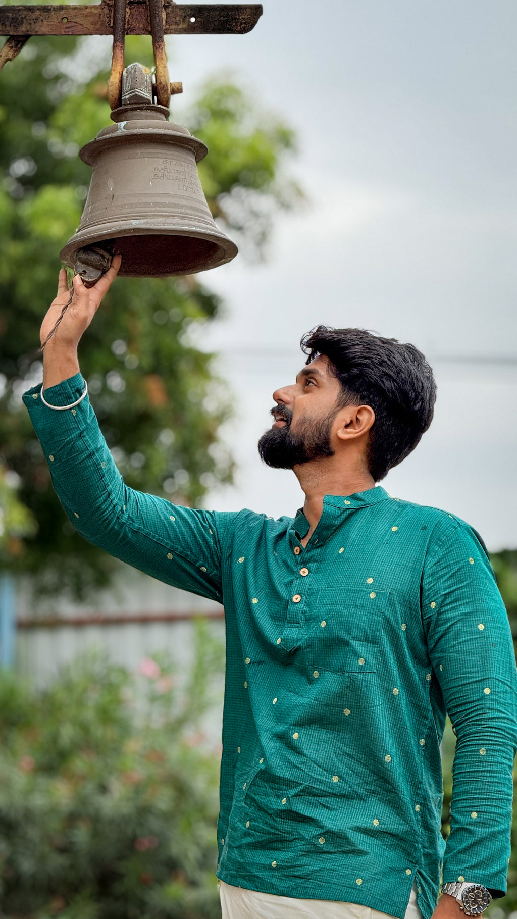 Arsh - Green Butta Kurta