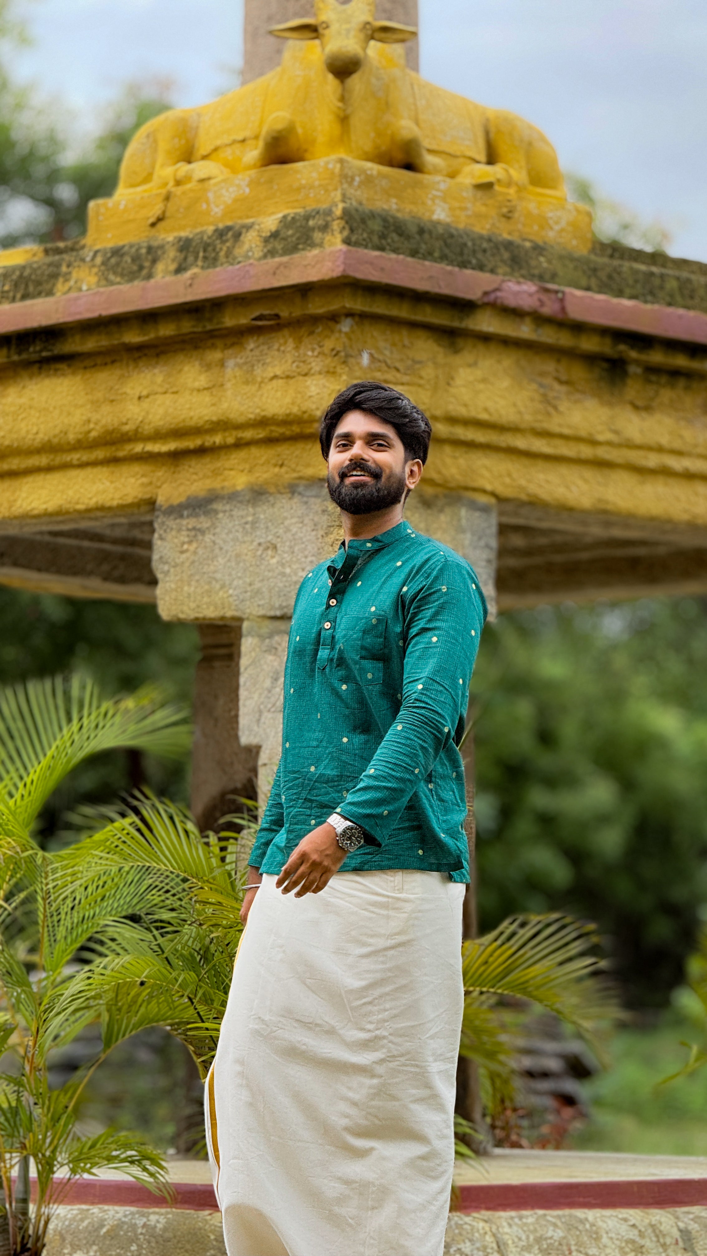 Arsh - Green Butta Kurta