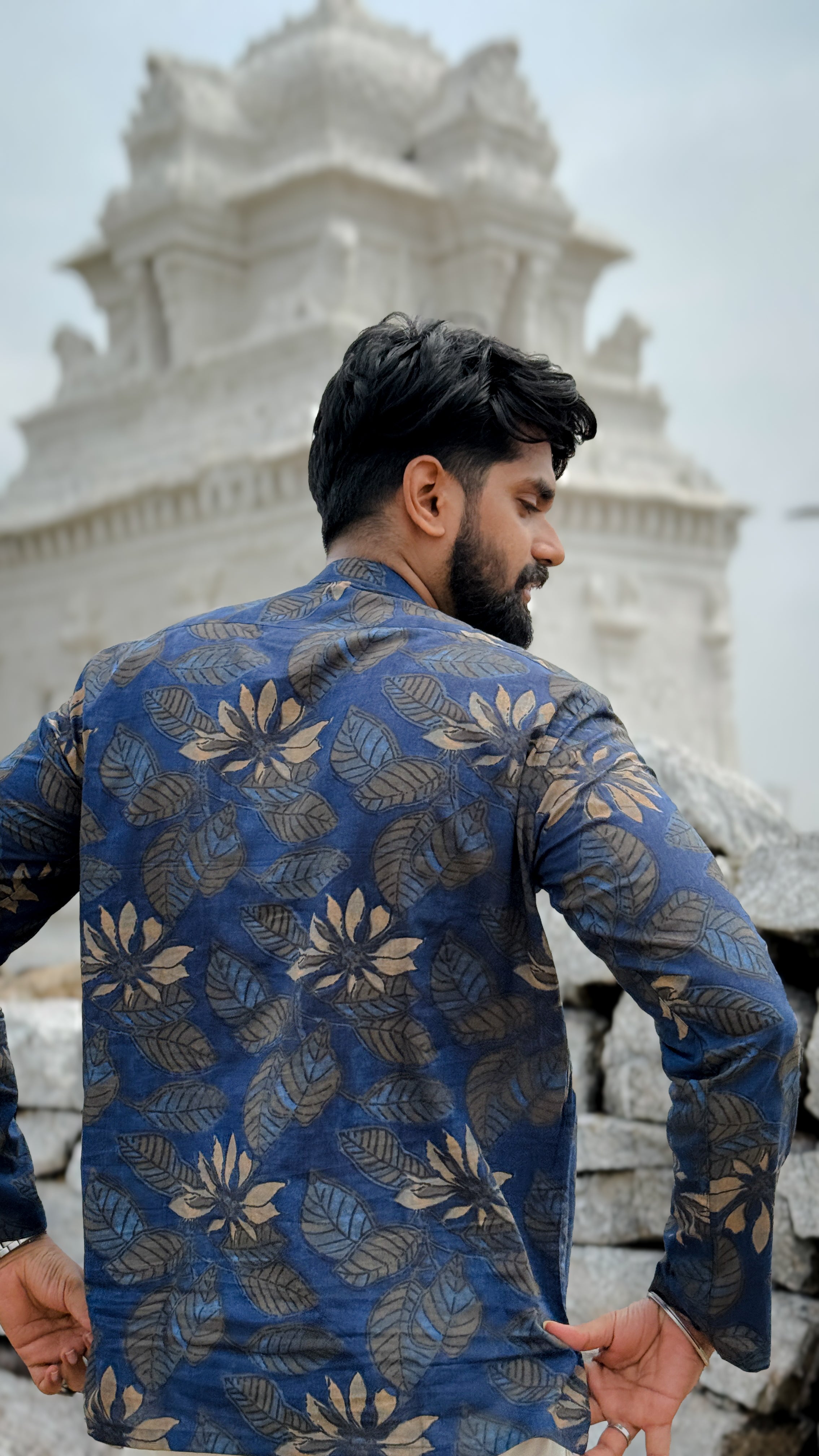 ARSH -  Navy Blue Bagru