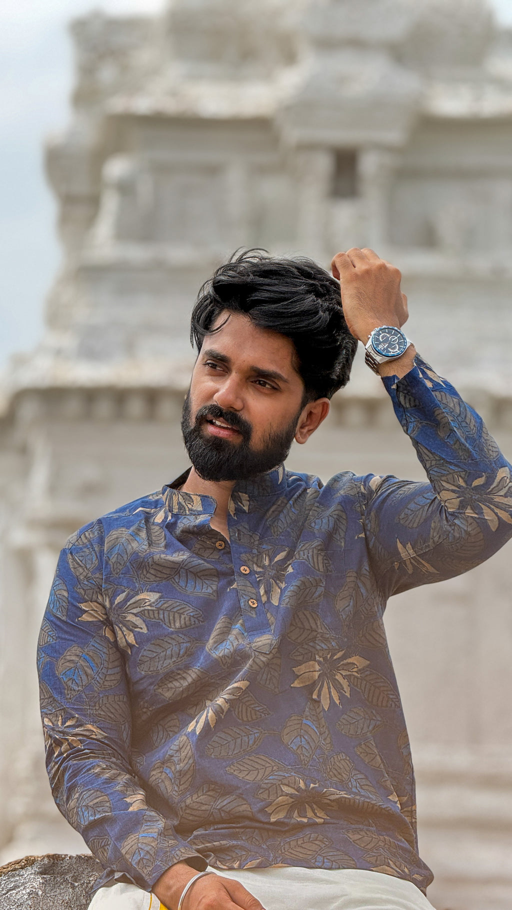ARSH -  Navy Blue Bagru