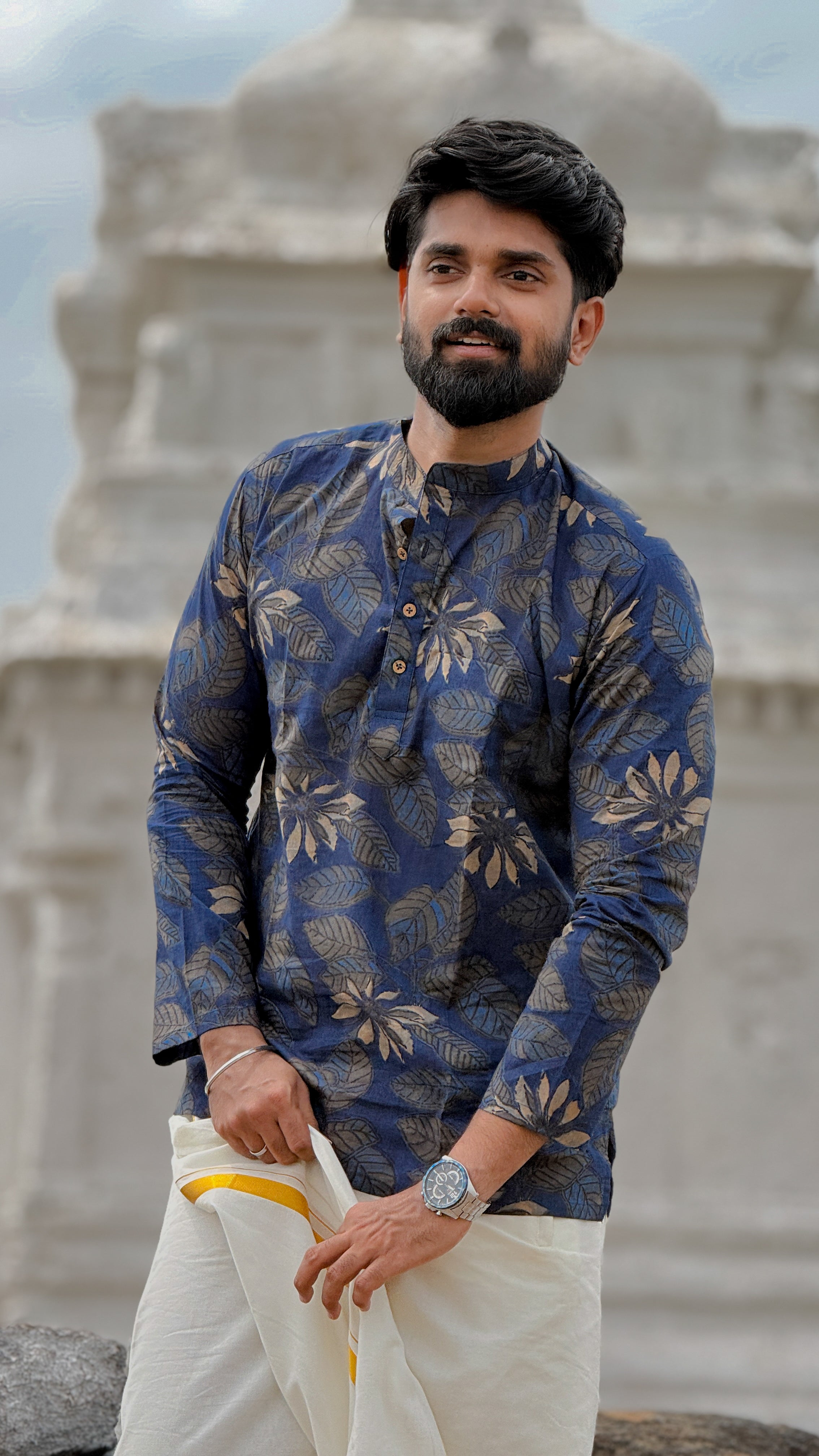 ARSH -  Navy Blue Bagru