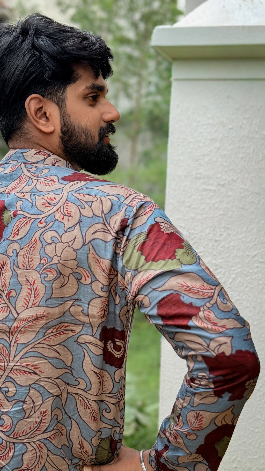 ARSH -  Light Blue Kalamkari