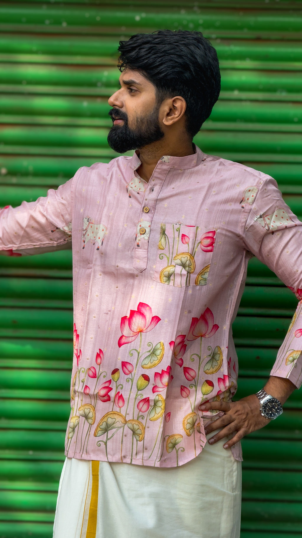 DHRUV - Pichwai Pastel Pink