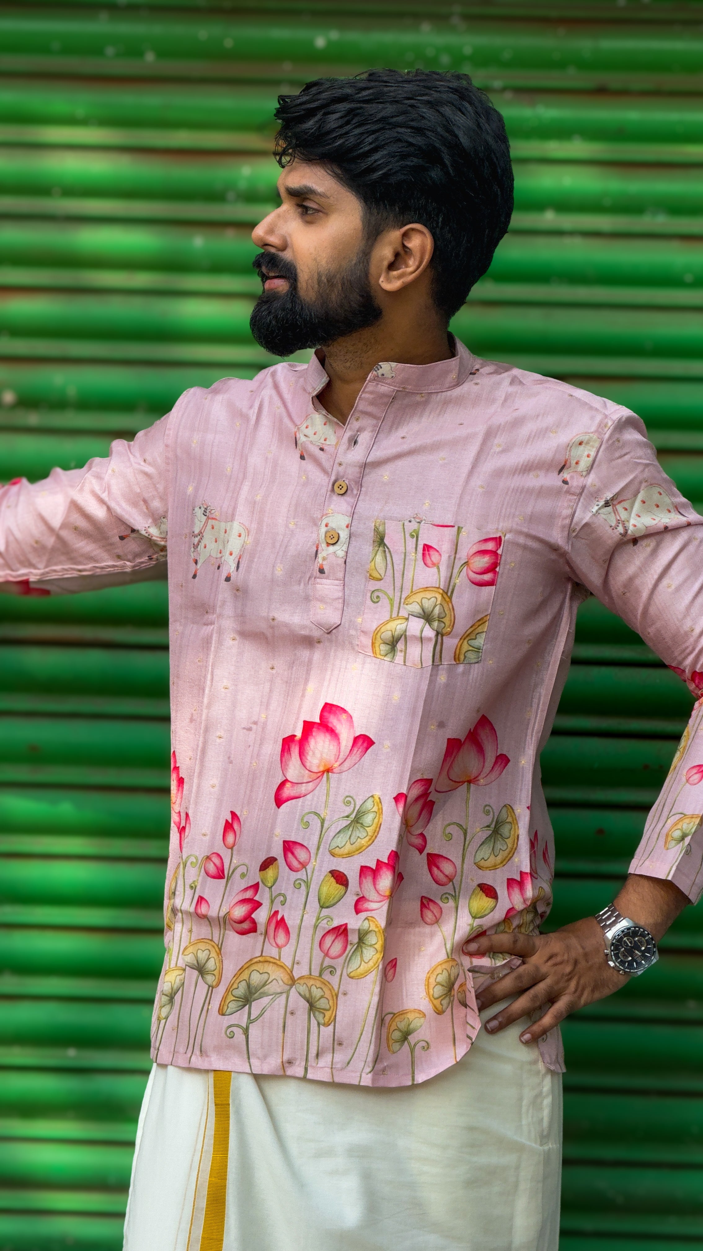 DHRUV - Pichwai Pastel Pink