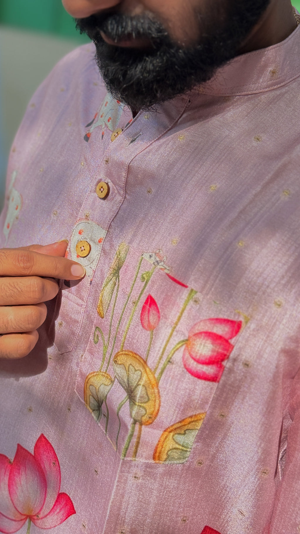 DHRUV - Pichwai Pastel Pink