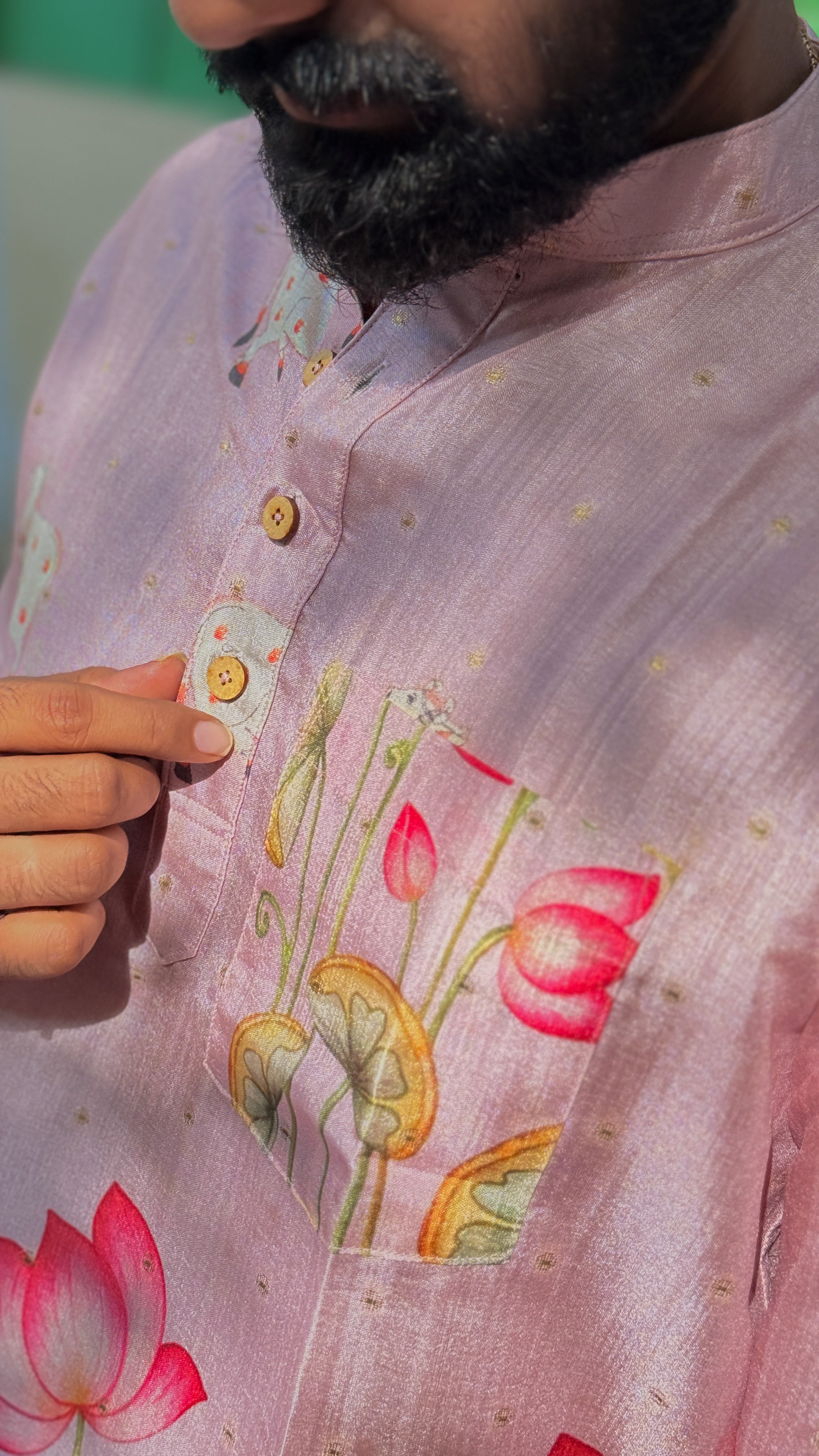 DHRUV - Pichwai Pastel Pink