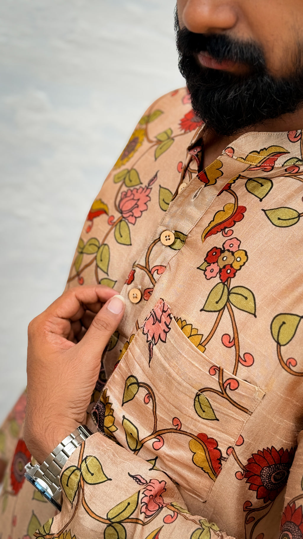 Arsh -  Beige Kalamkari