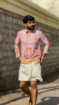 DHRUV - Pichwai Pastel Pink - Ready Shipping